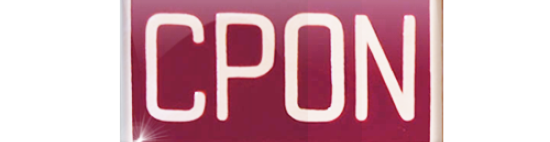 CPON® Sterling Silver Pin - Burgundy Enamel