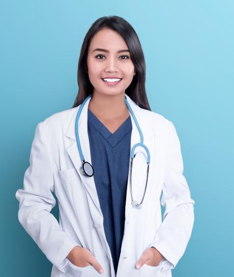 nurse in labcoat