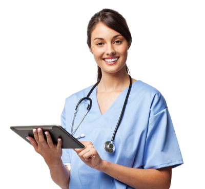 Nurse smiling